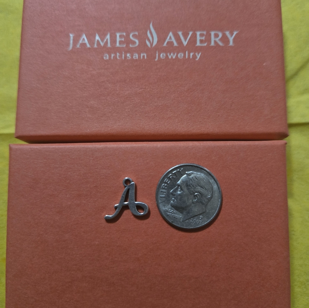 James Avery Silver Initial Charm